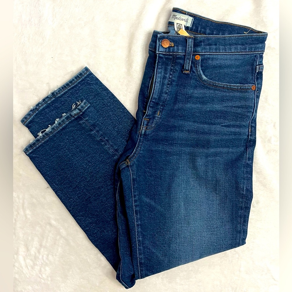Madewell sz 28 mid-rise classic straight blue Jean